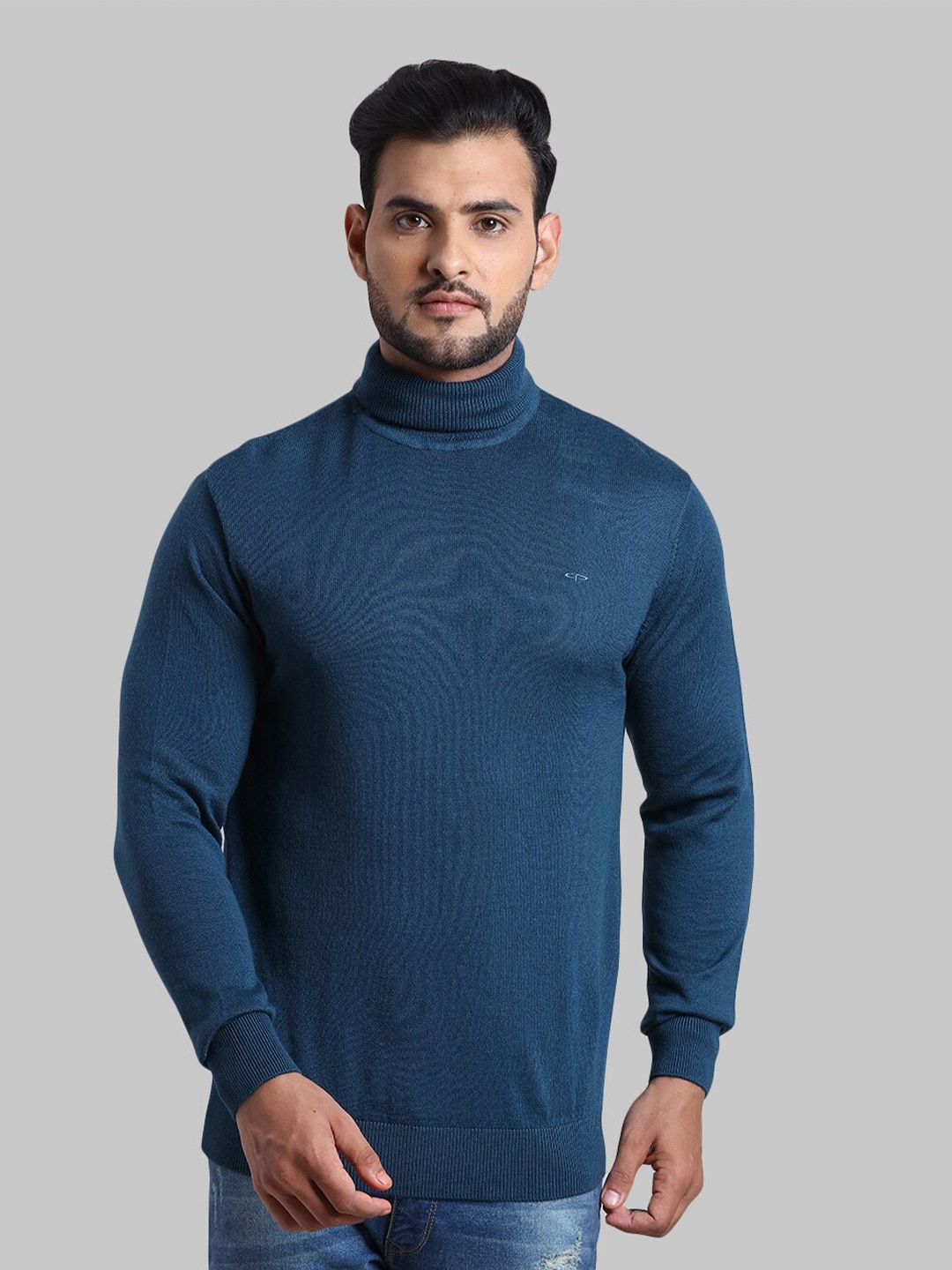 

ColorPlus Men Green Solid Pullover