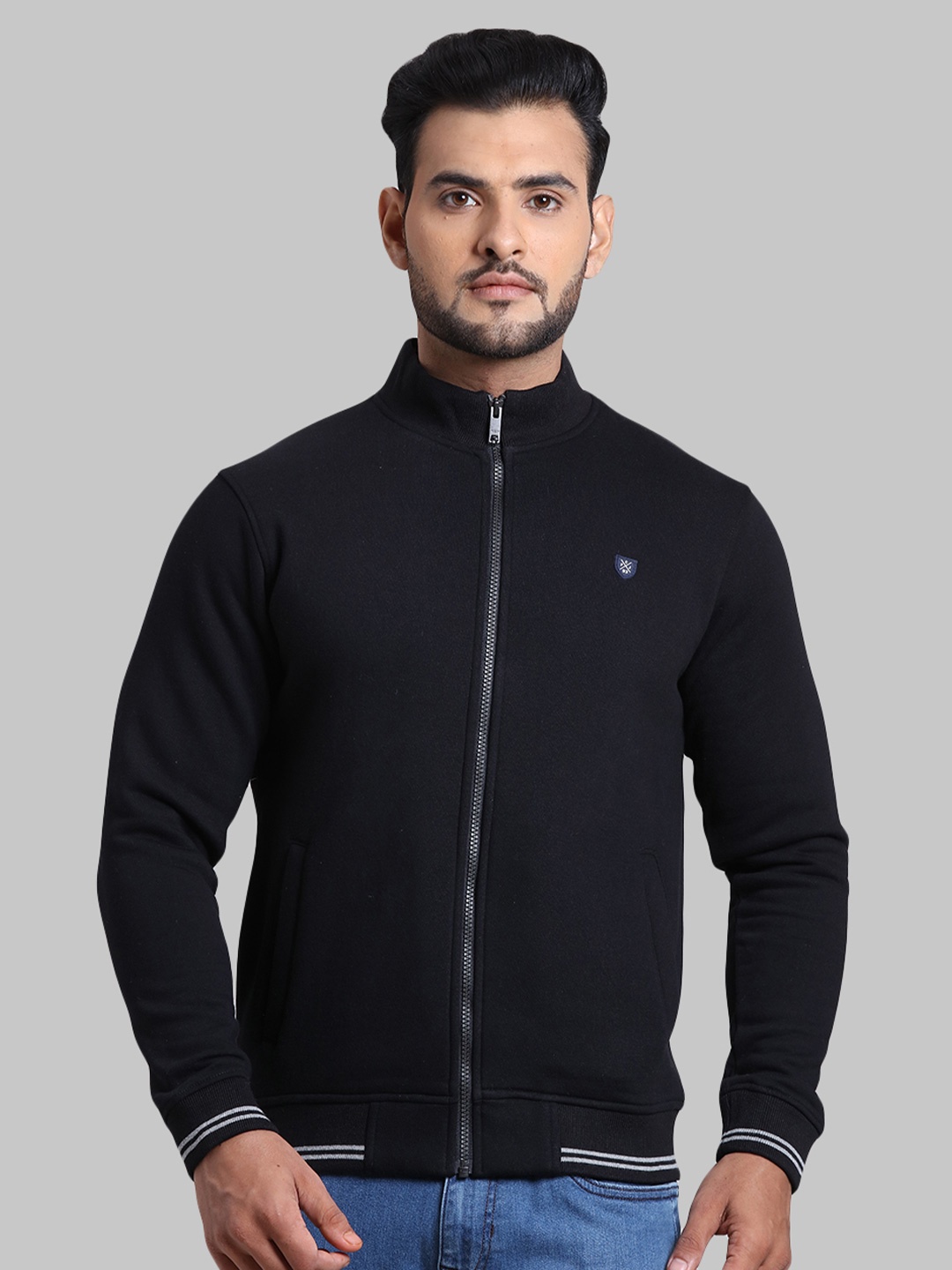 

ColorPlus Men Plus Size Black Sweatshirt