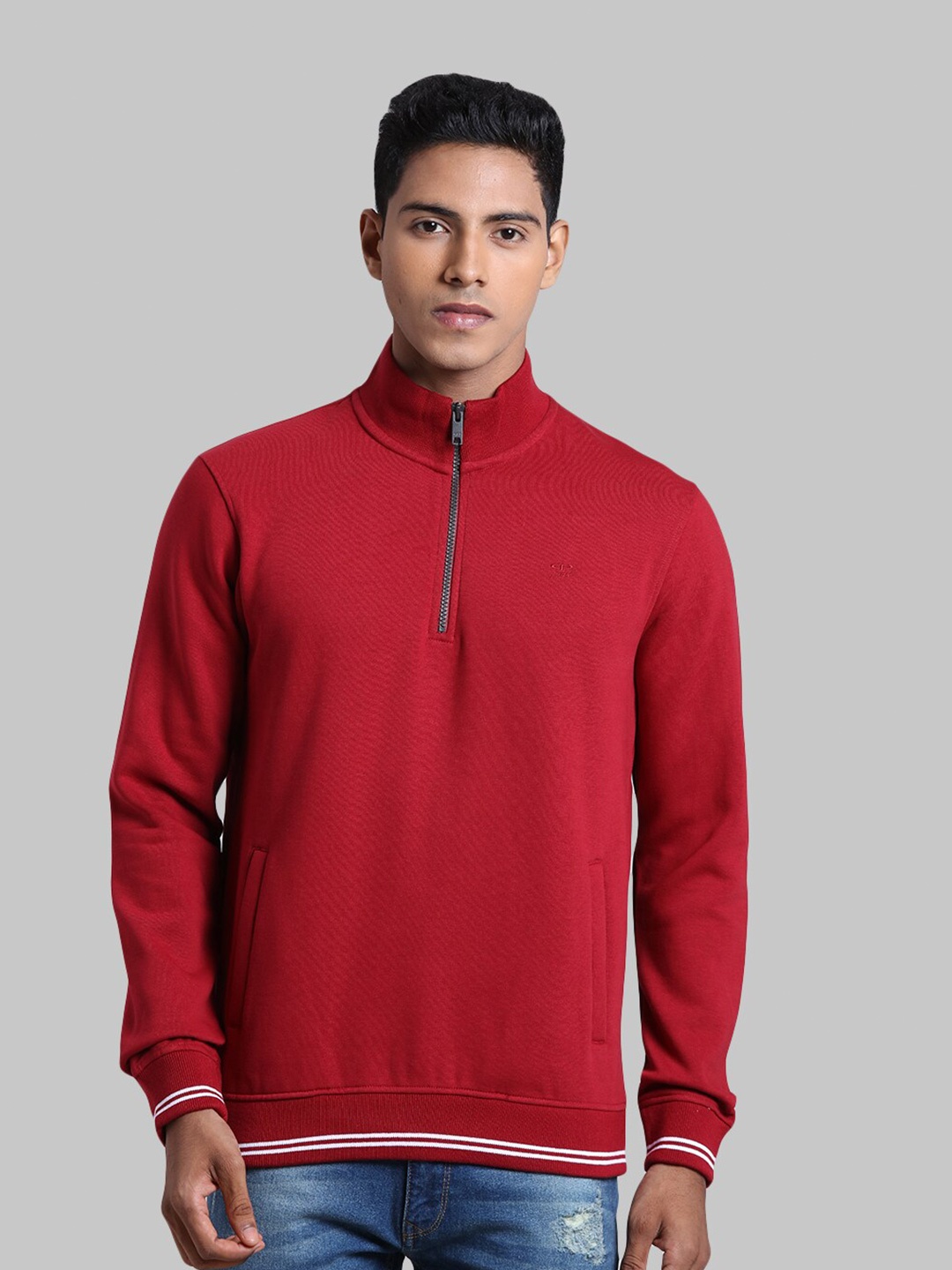 

ColorPlus Plus Size Men Maroon Cotton Sweatshirt