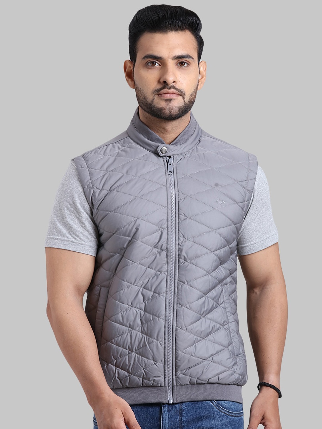 

ColorPlus Men Grey Puffer Jacket