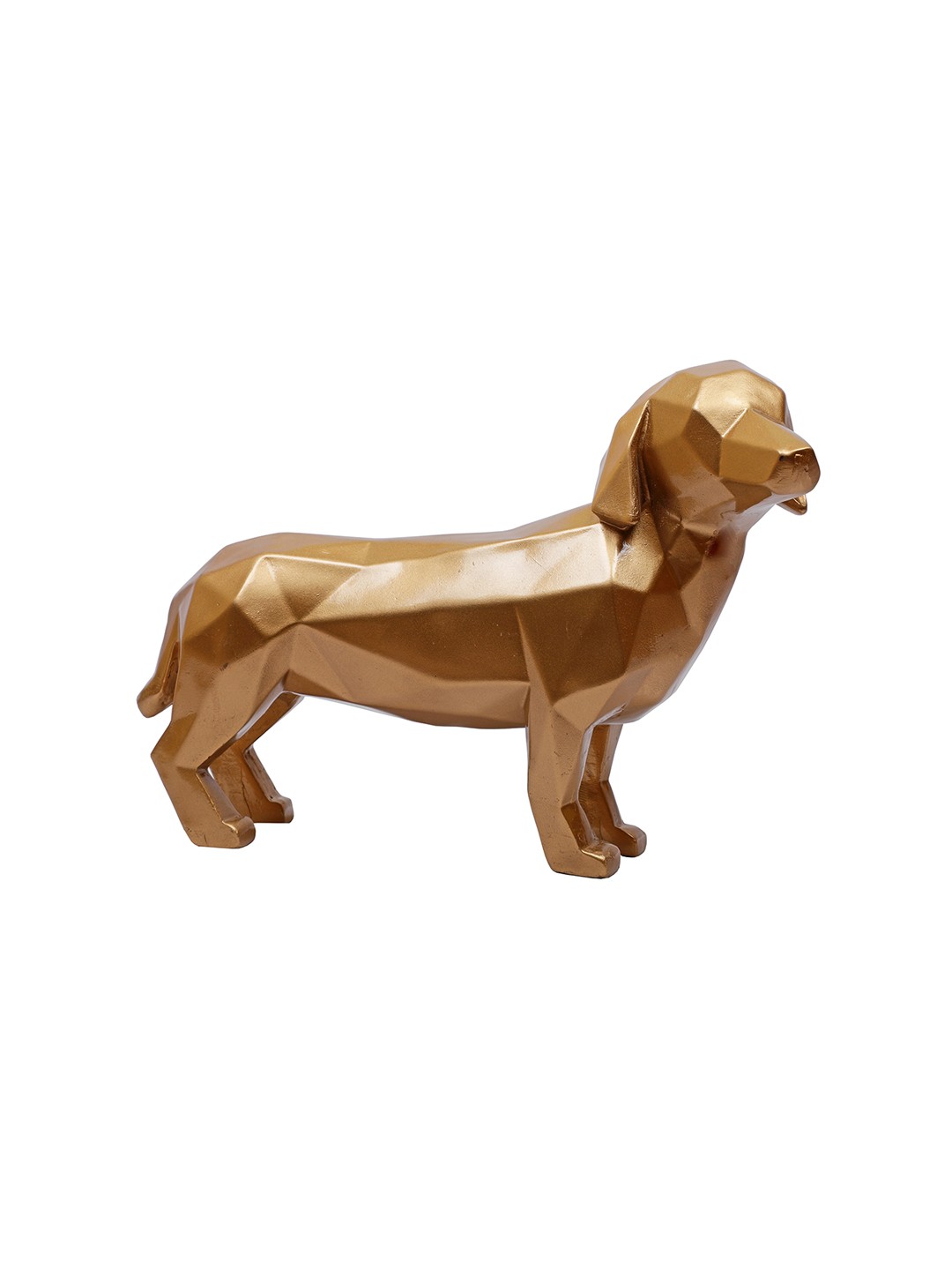 

TANSHA QUO Gold-Coloured & Brown Dog Showpieces
