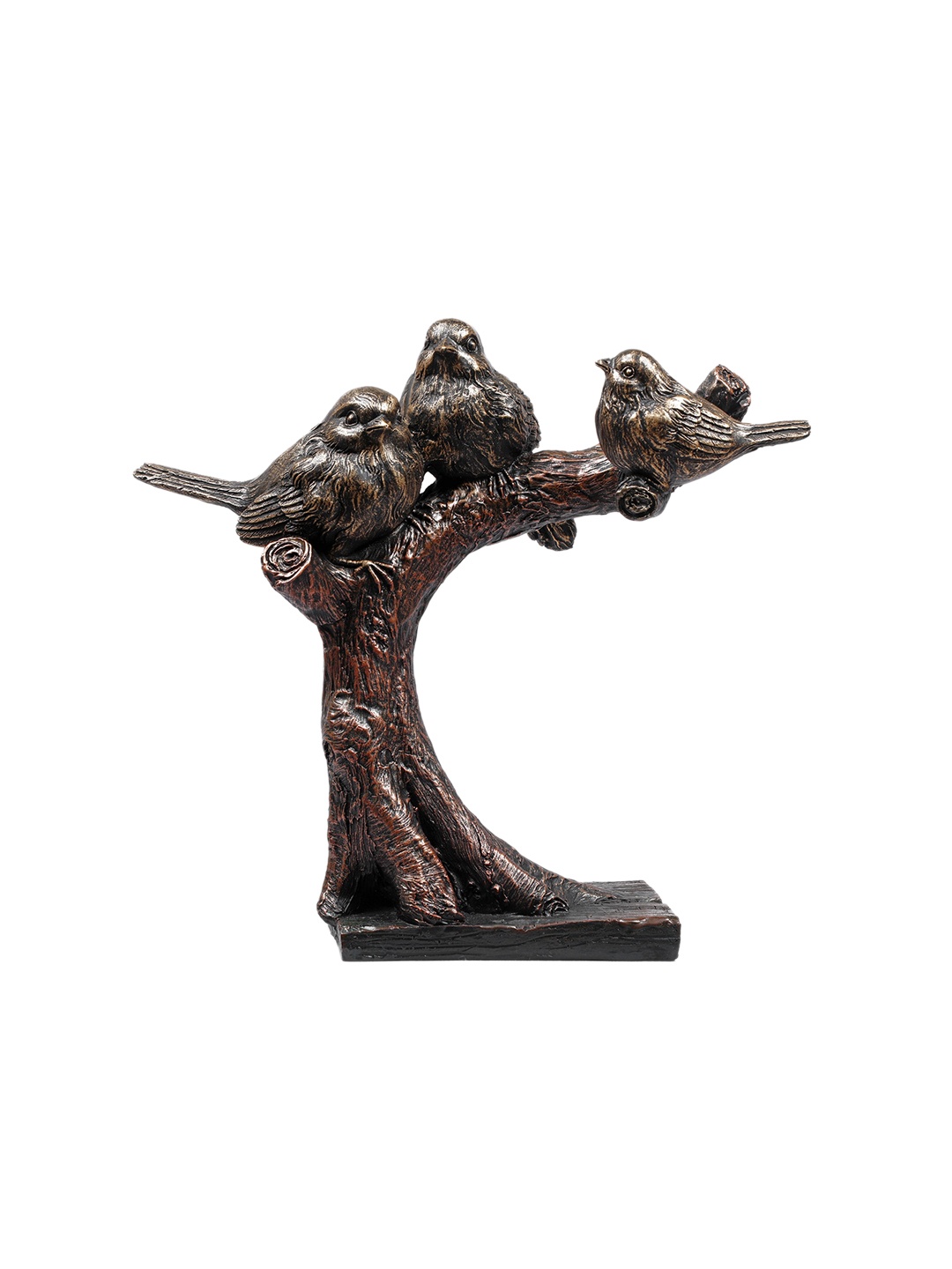 

TANSHA QUO Bronze-Coloured Bird Standing On Tree Showpieces