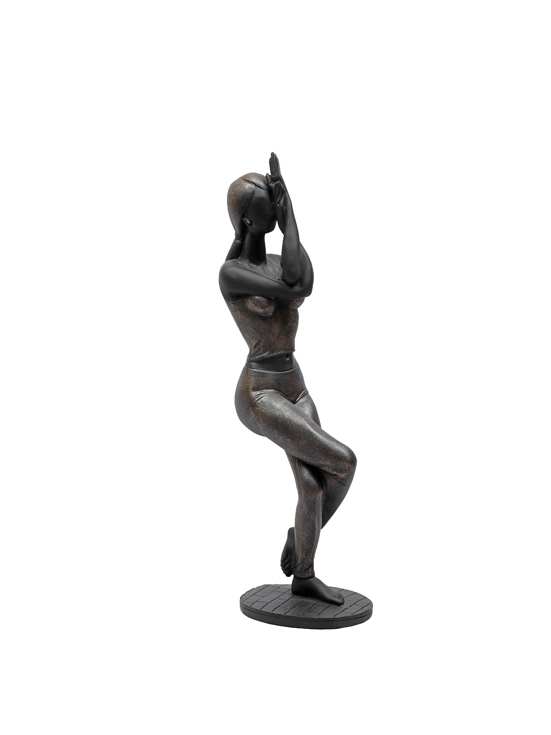 

TANSHA QUO Black & Gold-Coloured Yoga Eagle Pose Showpieces