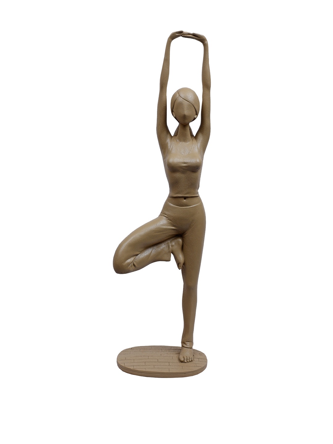 

TANSHA QUO Beige Lady Tree Pose Yoga Figurine