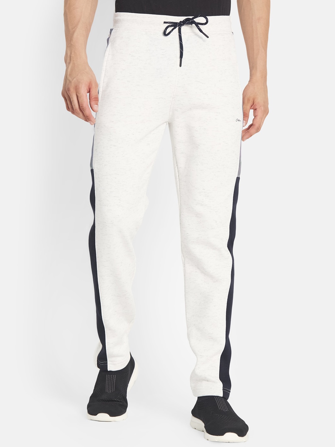 

Octave Men White Solid Cotton Track Pants