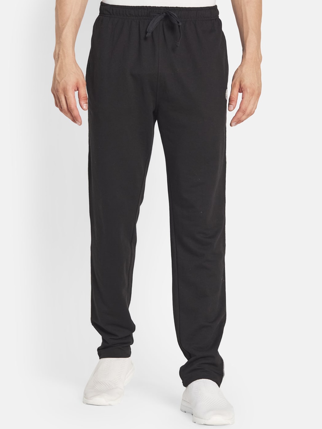 

Octave Men Black Solid Cotton Track Pants