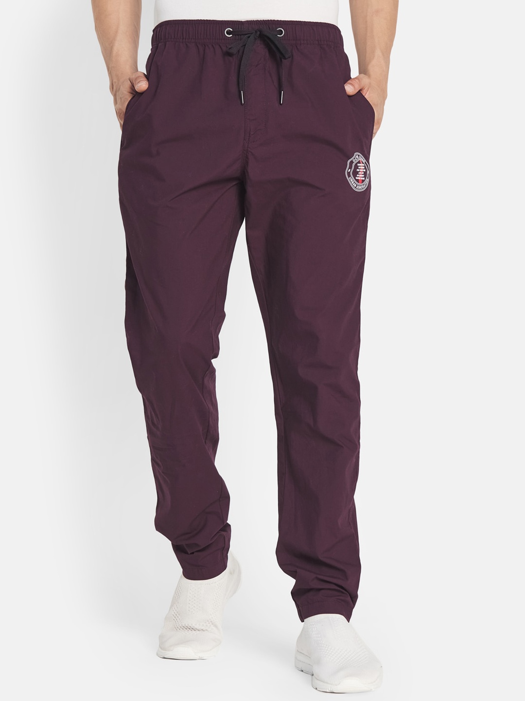 

Octave Men Maroon Solid Pure Cotton Track Pants