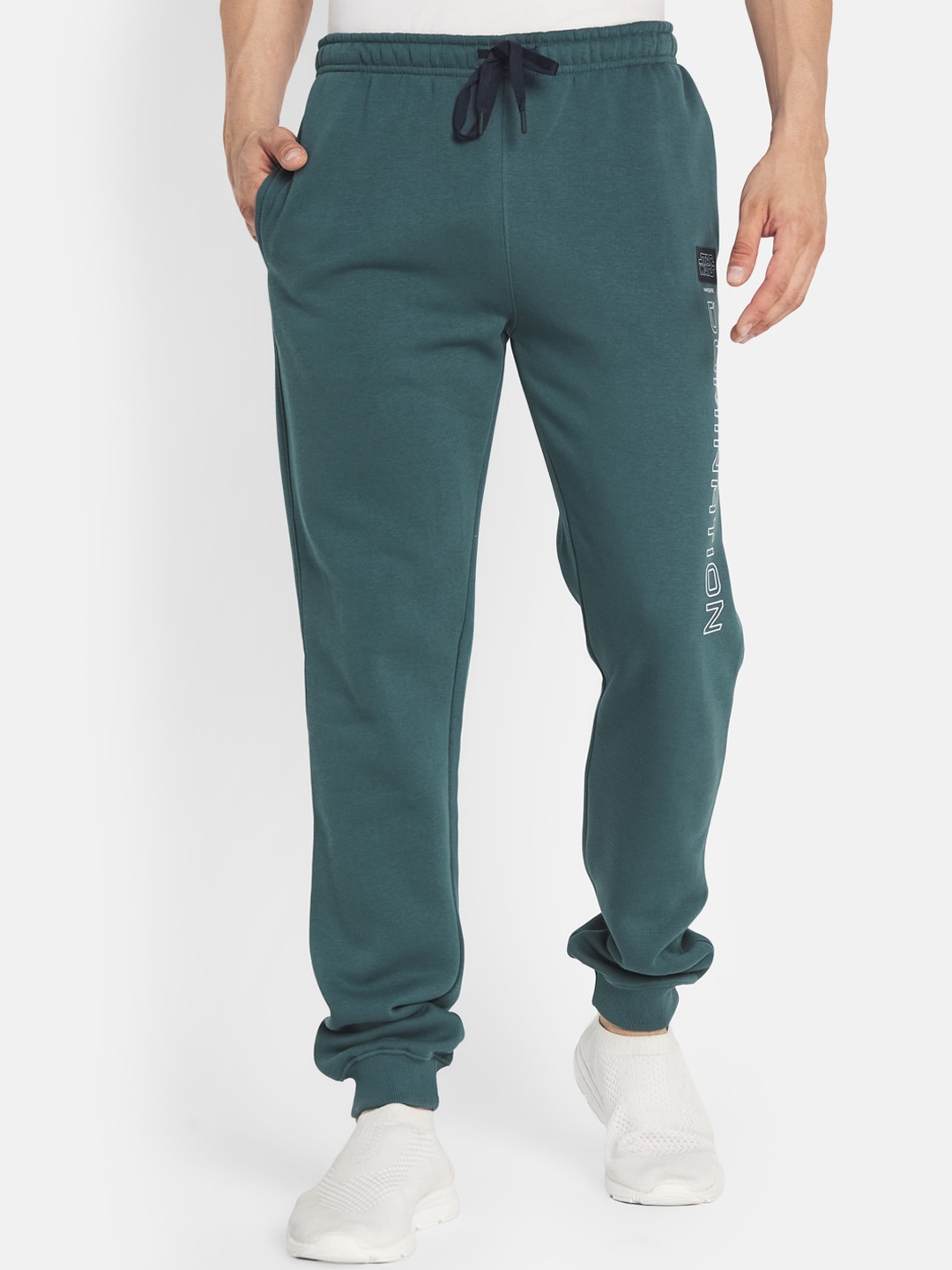 

Octave Men Green Graphic Printed Cotton Joggers