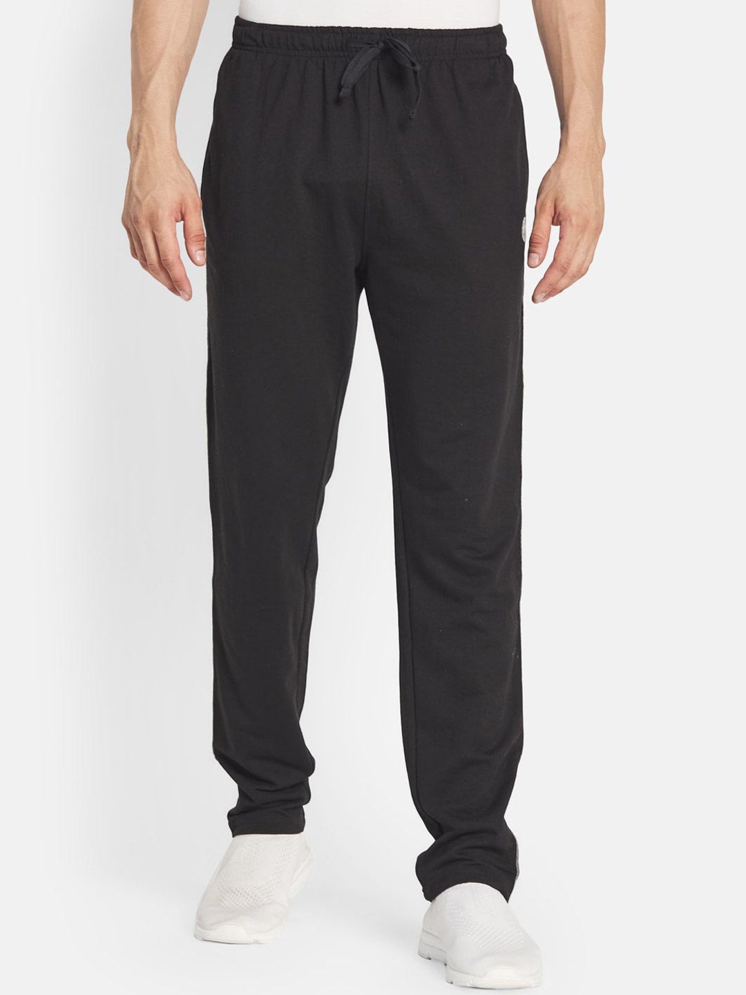 

Octave Men Black Solid Pure Cotton Track Pants