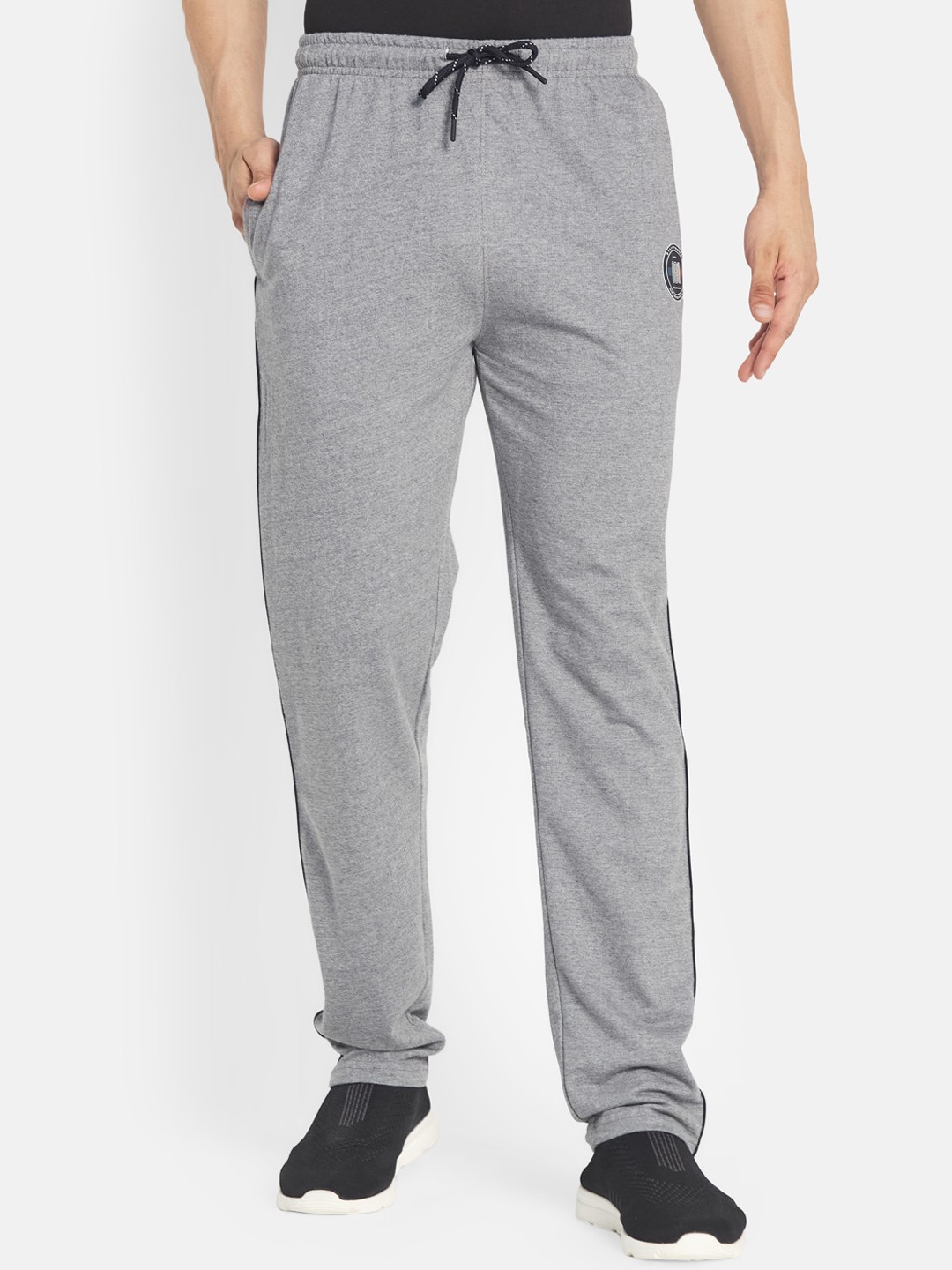 

Octave Men Grey Solid Cotton Track Pants