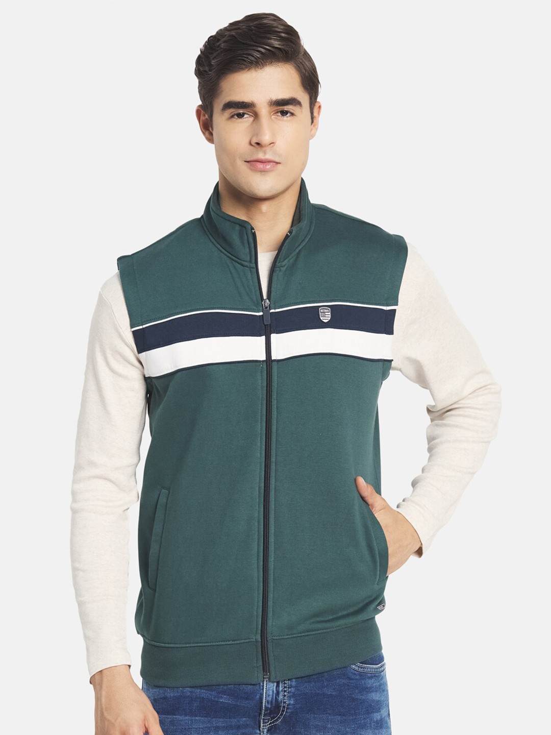 

Octave Men Green Sweatshirt