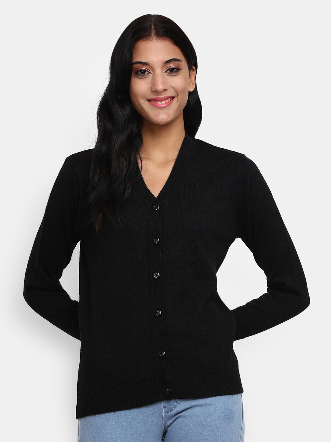 

V-Mart Women Black Sweatshirt