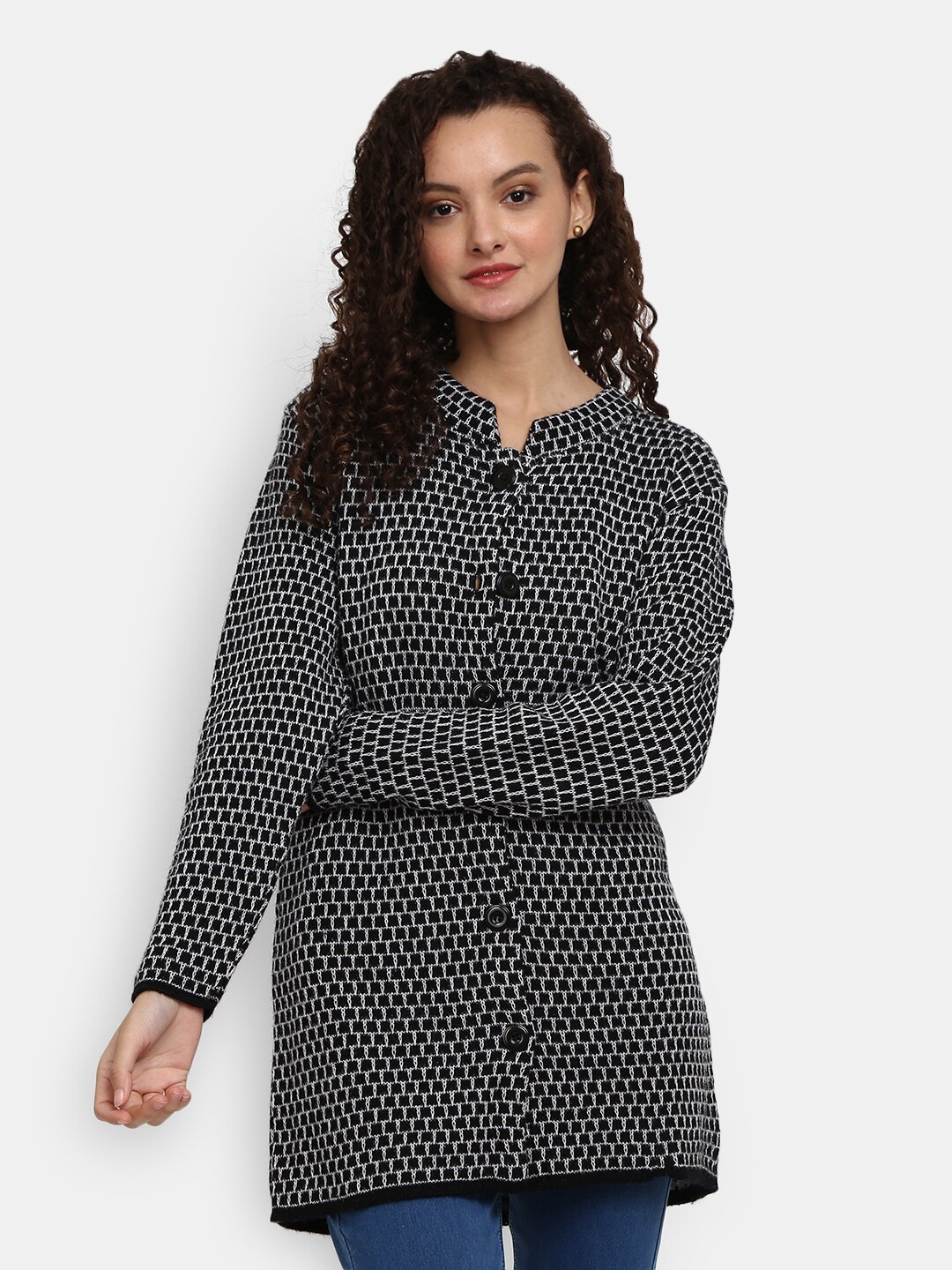 

V-Mart Women Black Printed Sweatshirt