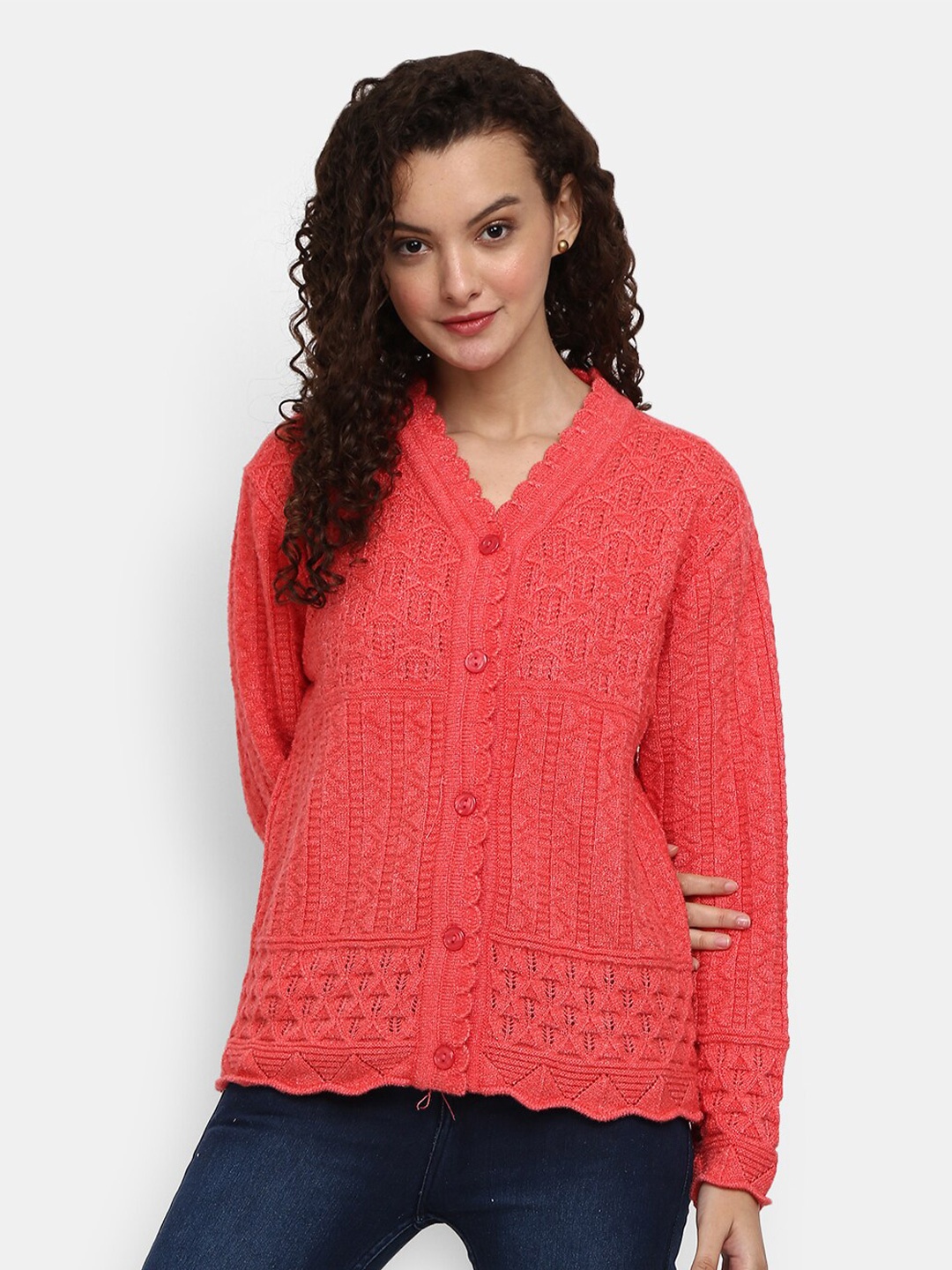 

V-Mart Women Pink Sweatshirt