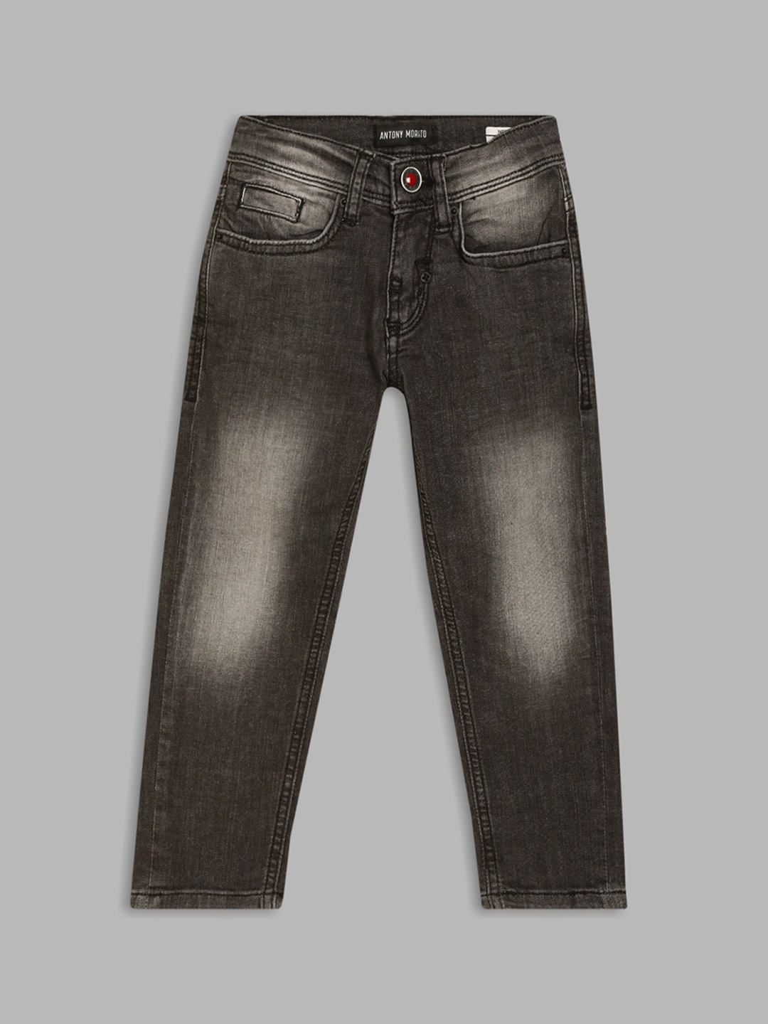 

Antony Morato Boys Charcoal Skinny Fit Heavy Fade Jeans