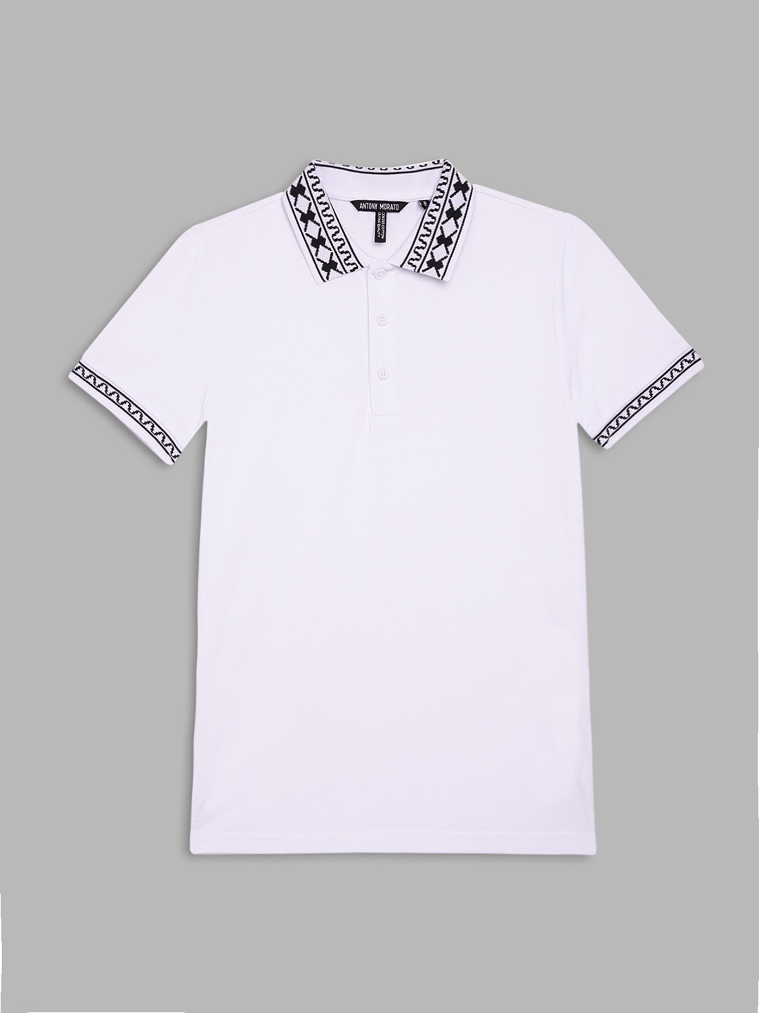 

Antony Morato Boys White Printed Cotton T-shirt