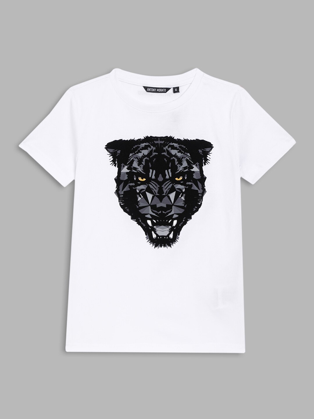 

Antony Morato Boys White Printed Round Neck T Shirt