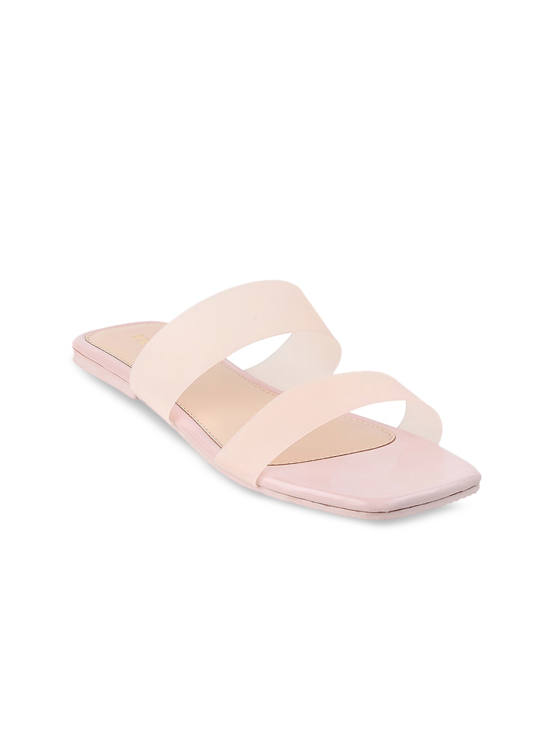

Metro Women Pink Colourblocked Open Toe Flats