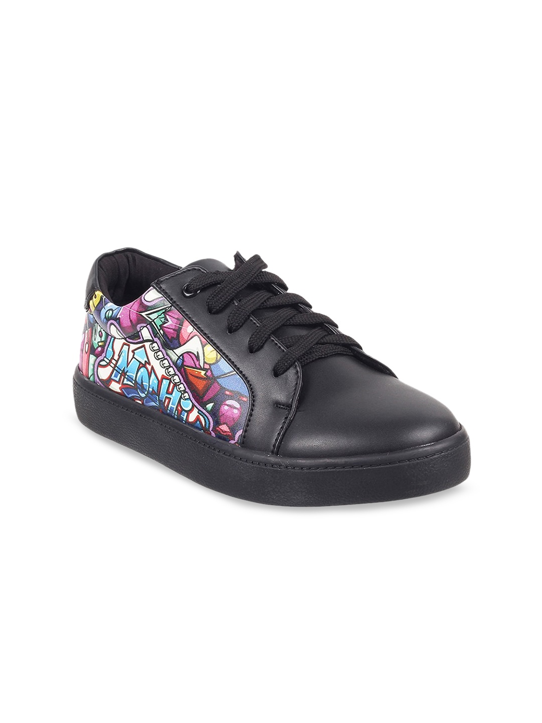 

Mochi Women Black Printed Sneakers