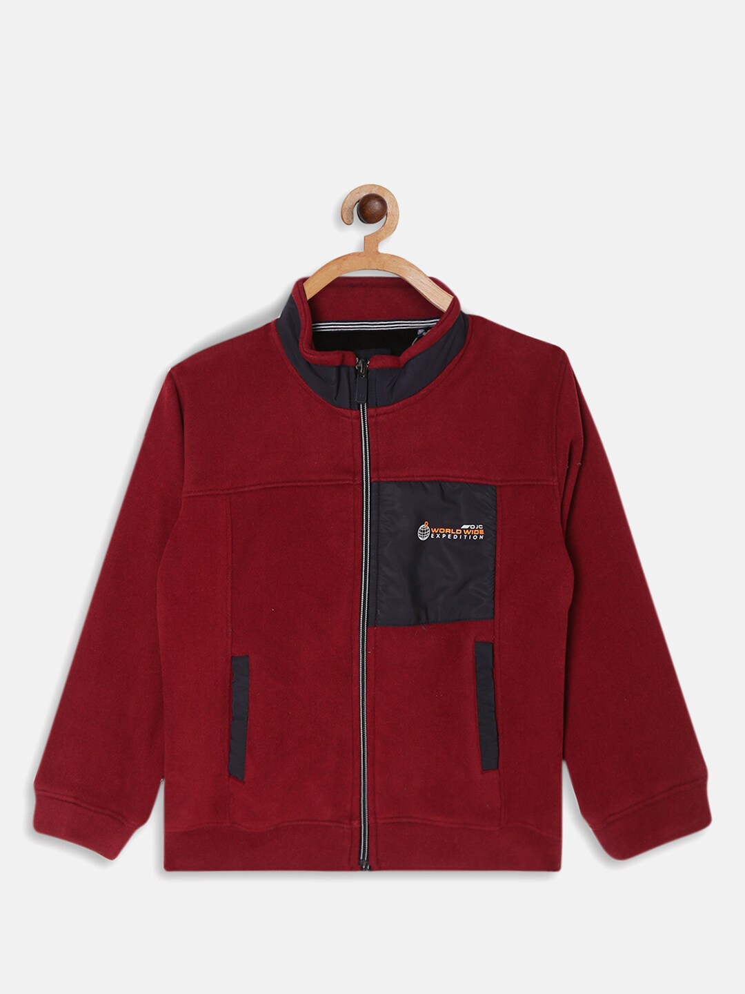 

Octave Boys Maroon Solid Sweatshirt