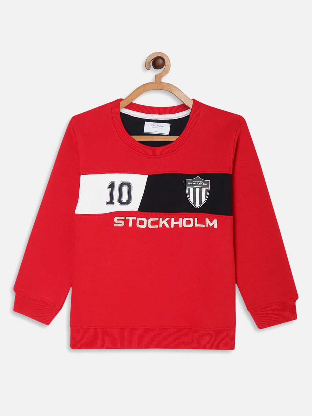 

Octave Boys Red Printed Sweatshirt