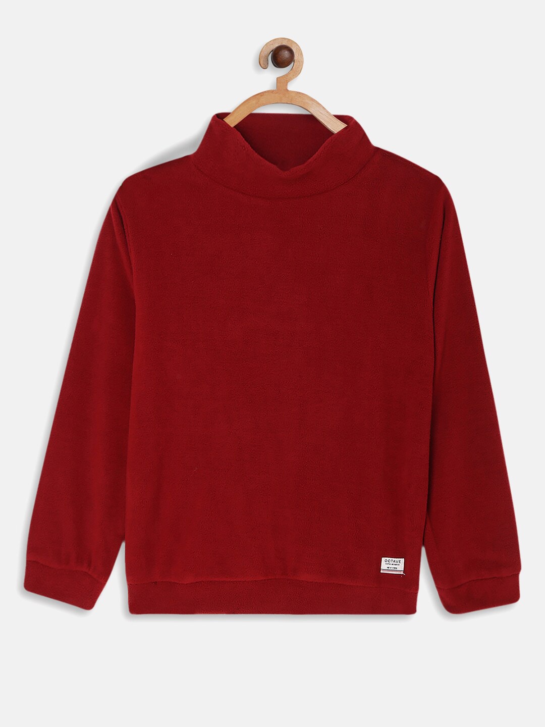 

Octave Boys Maroon Solid Sweatshirt