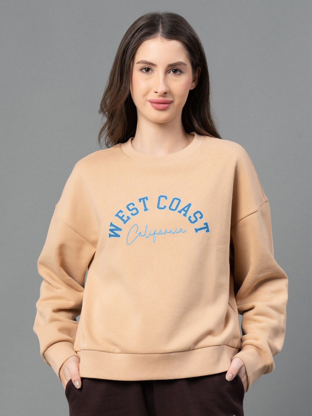 

Mode by Red Tape Women Tan Sweatshirt