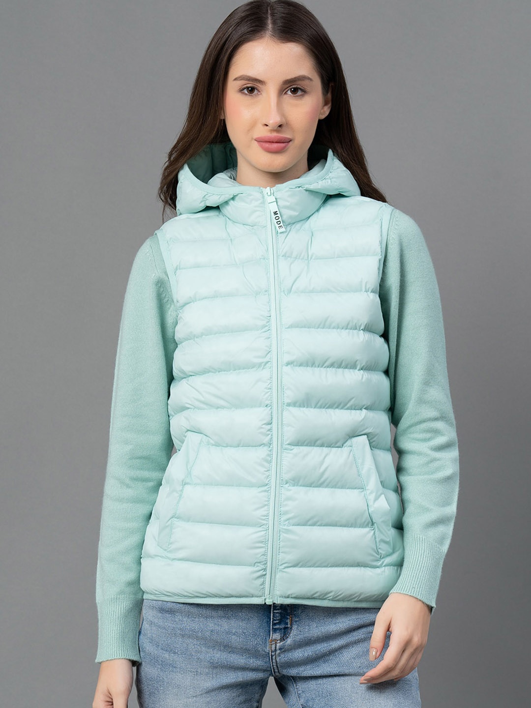 

Mode by Red Tape Women Green Puffer Jacket