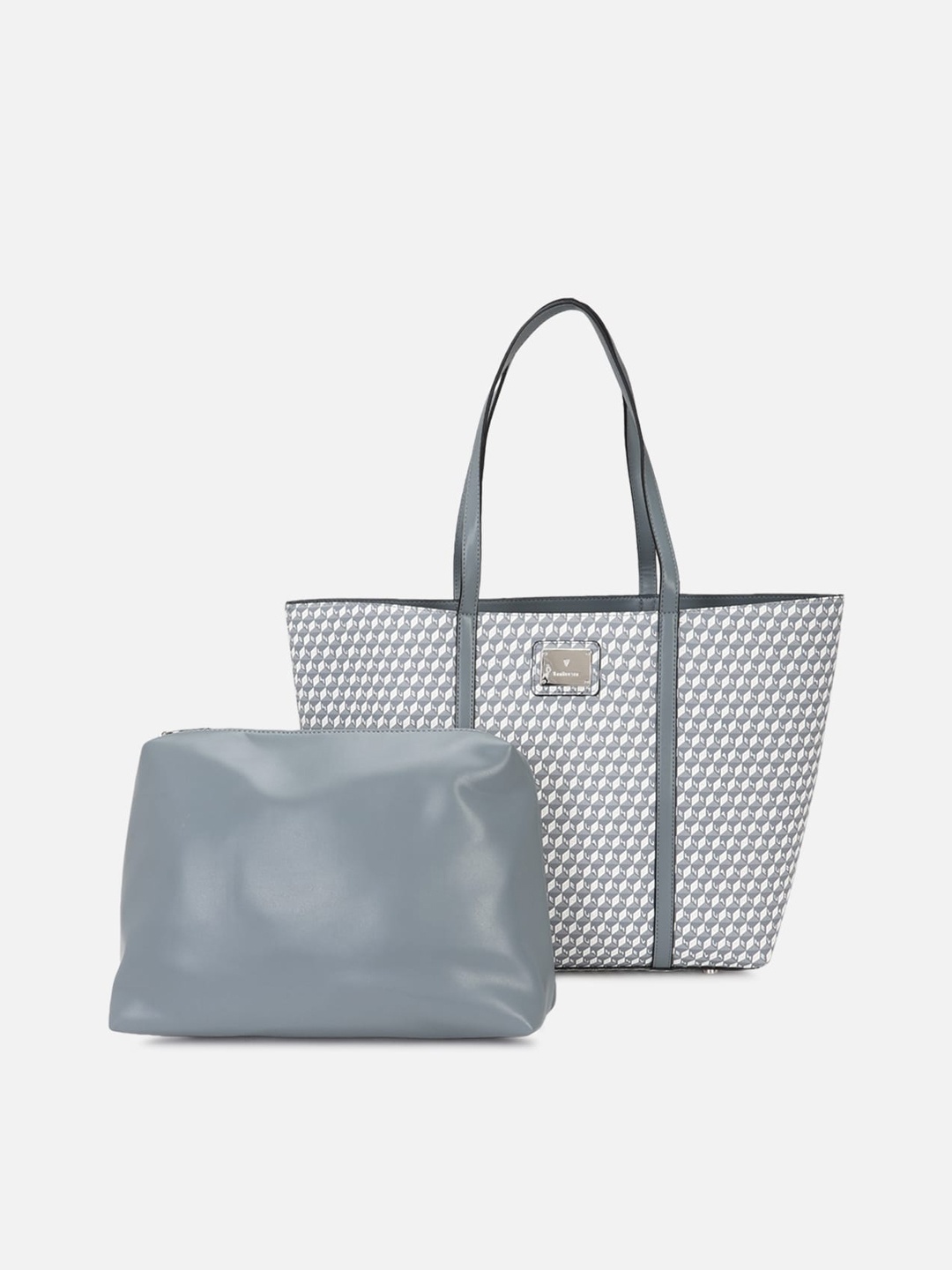 

Van Heusen Woman Grey Geometric Printed PU Shoulder Bag
