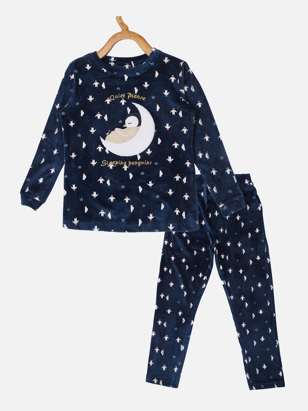 

Sweet Dreams Girls Navy Blue Printed Tracksuits