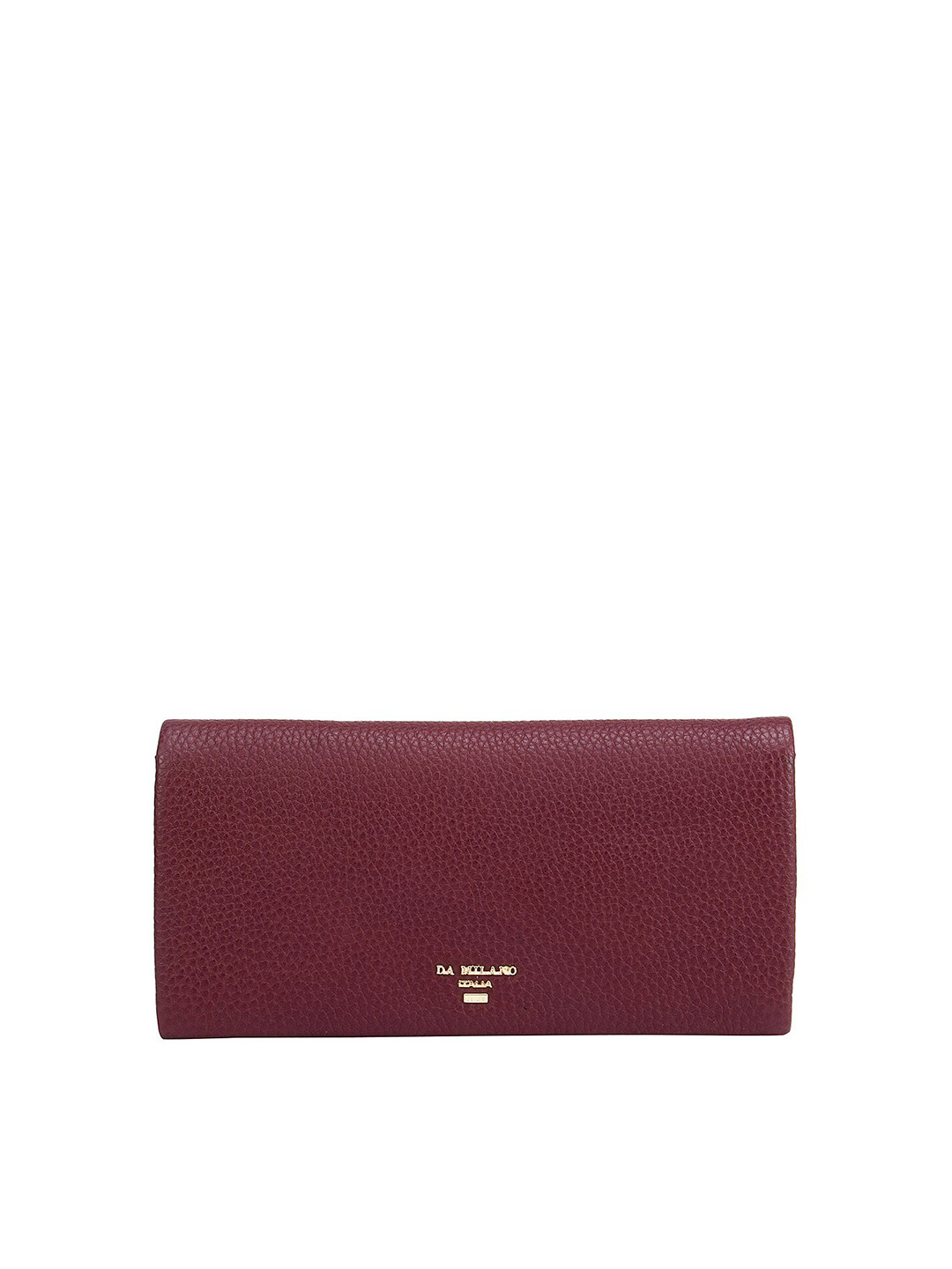 

Da Milano Women Burgundy Textured Leather Two Fold Wallet