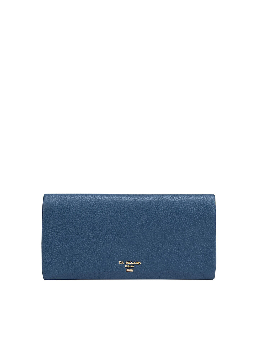 

Da Milano Women Blue Textured Leather Two Fold Wallet