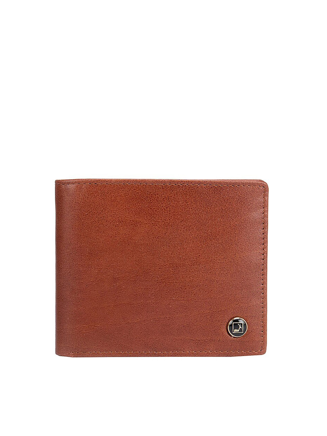 

Da Milano Men Brown Leather Two Fold Wallet