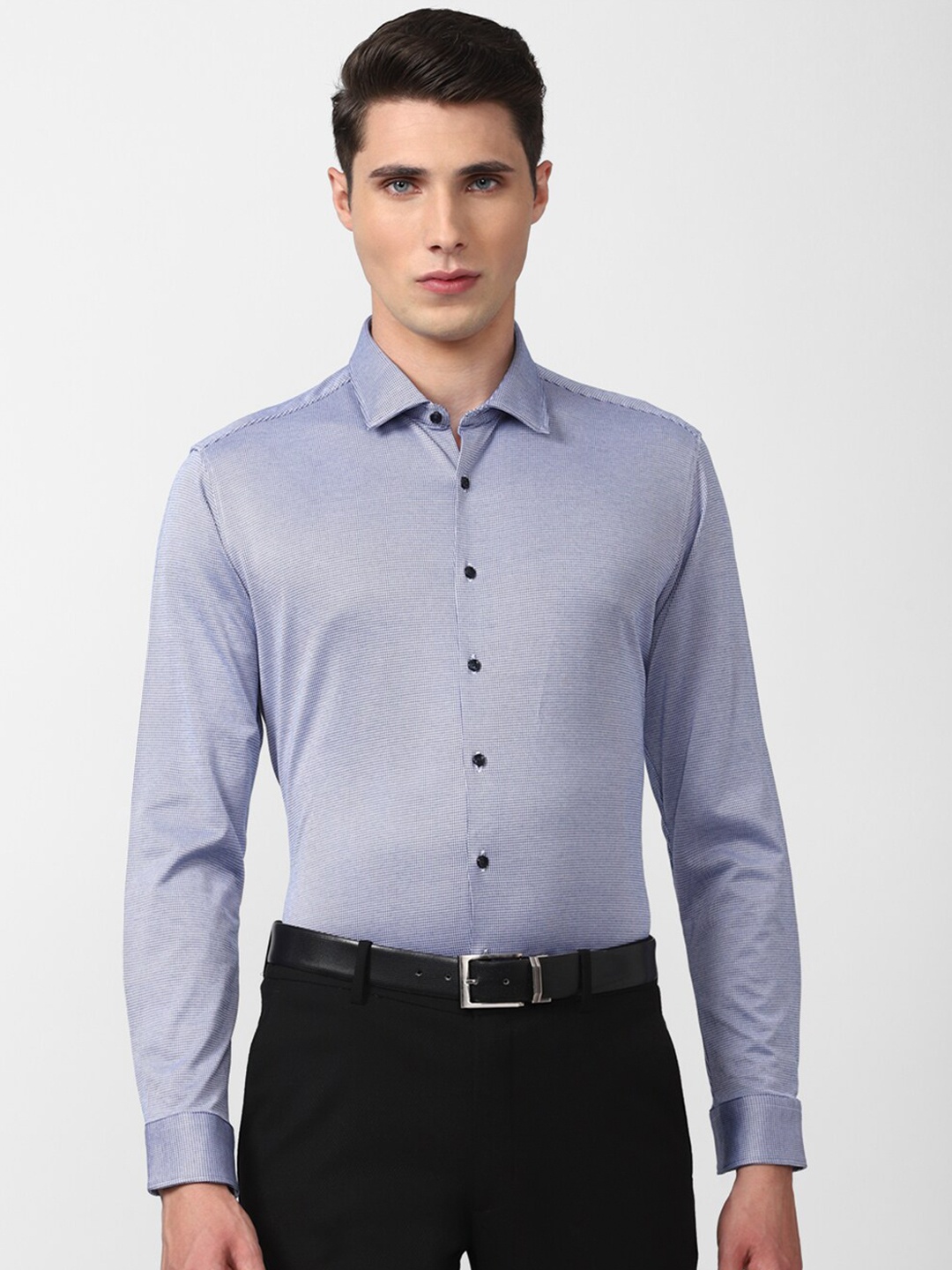 

Van Heusen Men Blue Slim Fit Formal Shirt