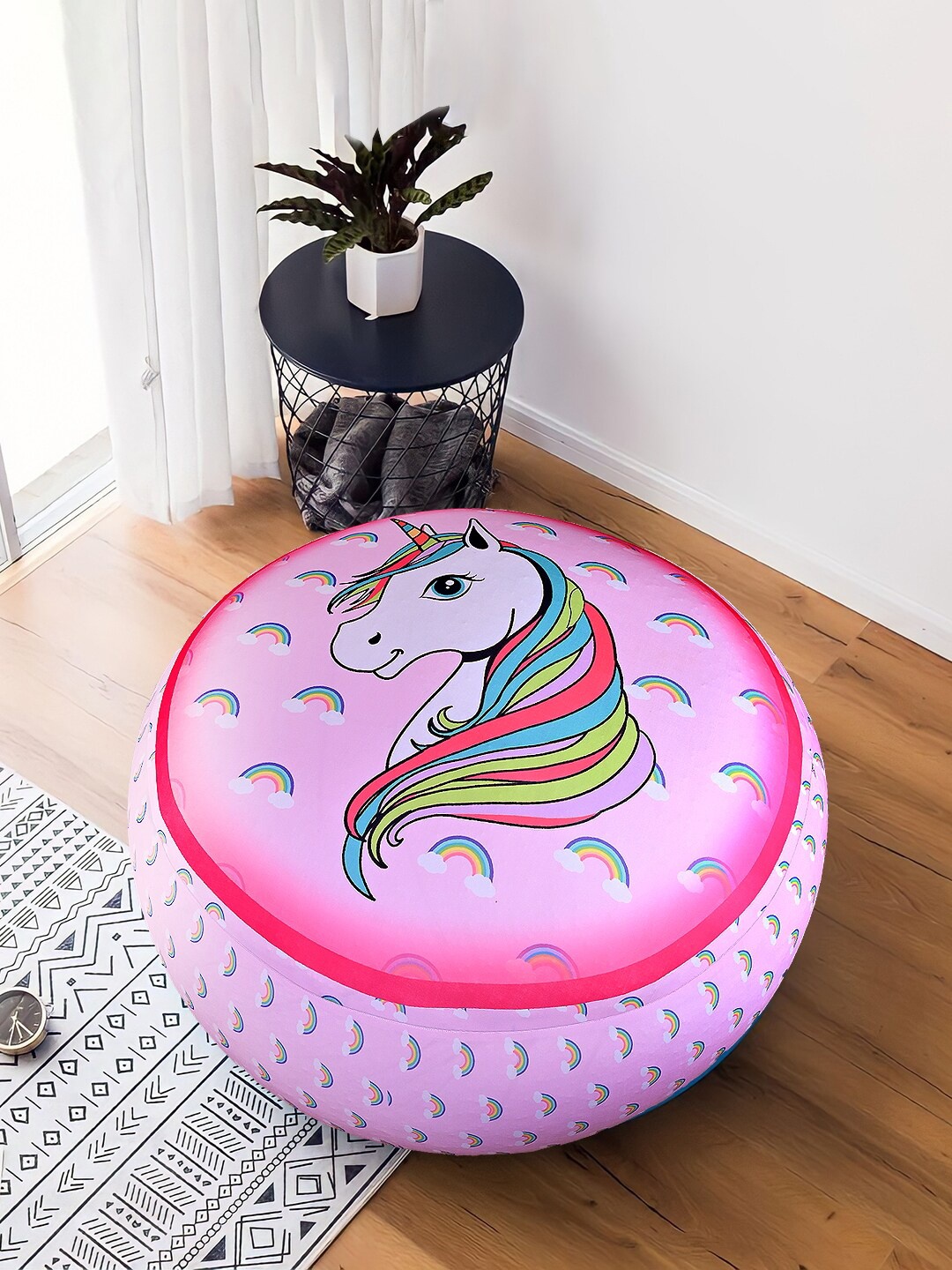 

Cortina Pink Printed Bean Bag Cover