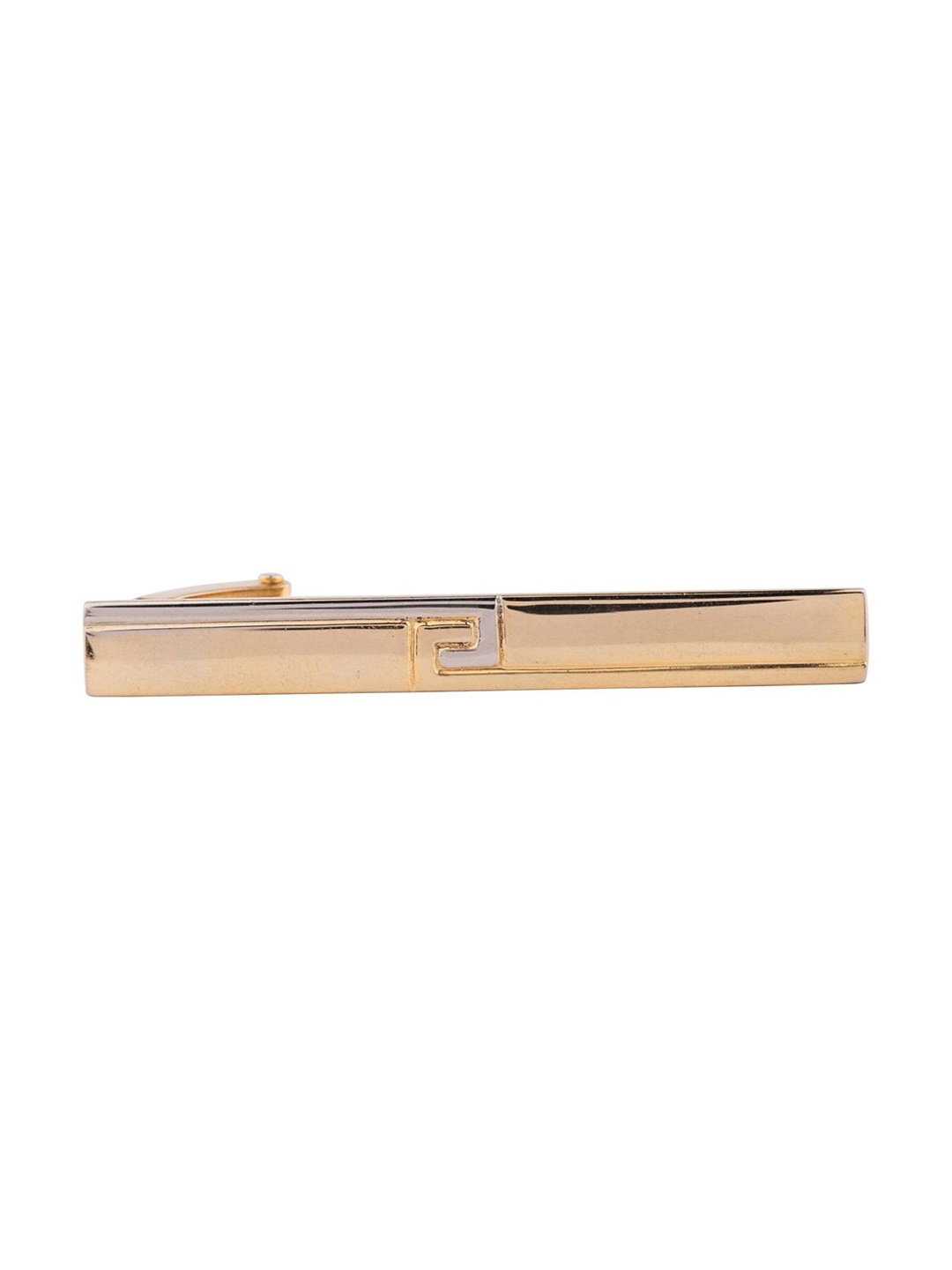 

The Tie Hub Men Gold-Toned Bladed Textured Tie Pin