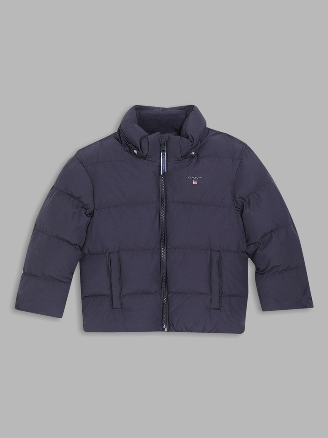 

GANT Boys Navy Blue Windcheater Puffer Jacket with Embroidered