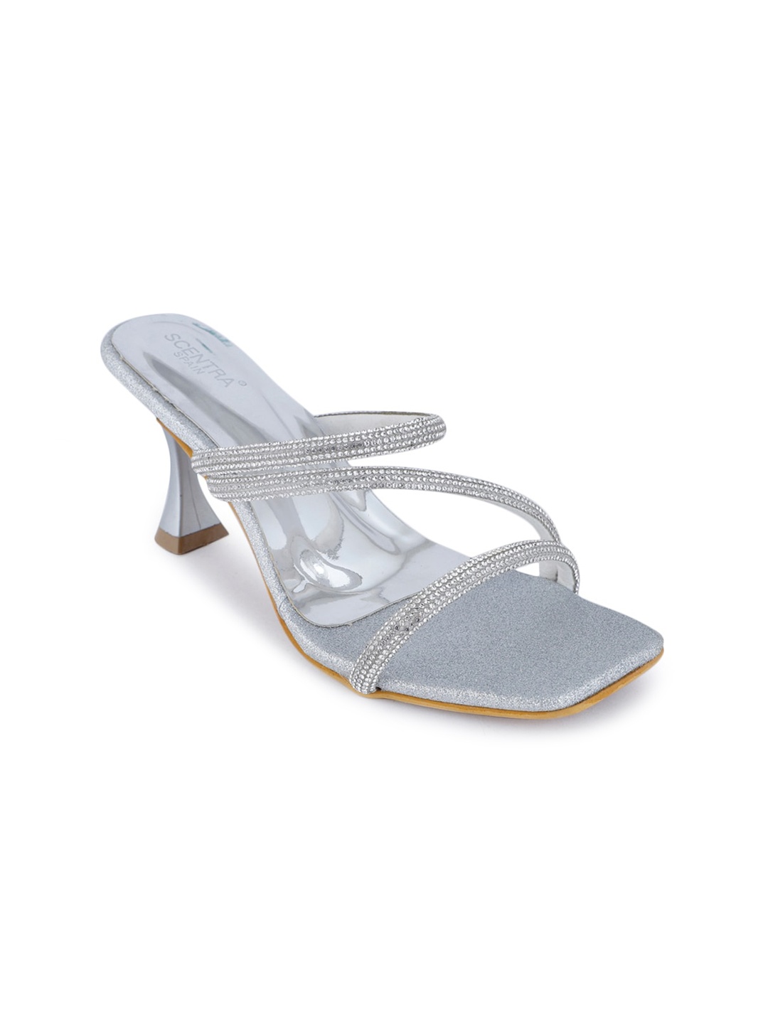 

SCENTRA Silver-Toned Slim Heels