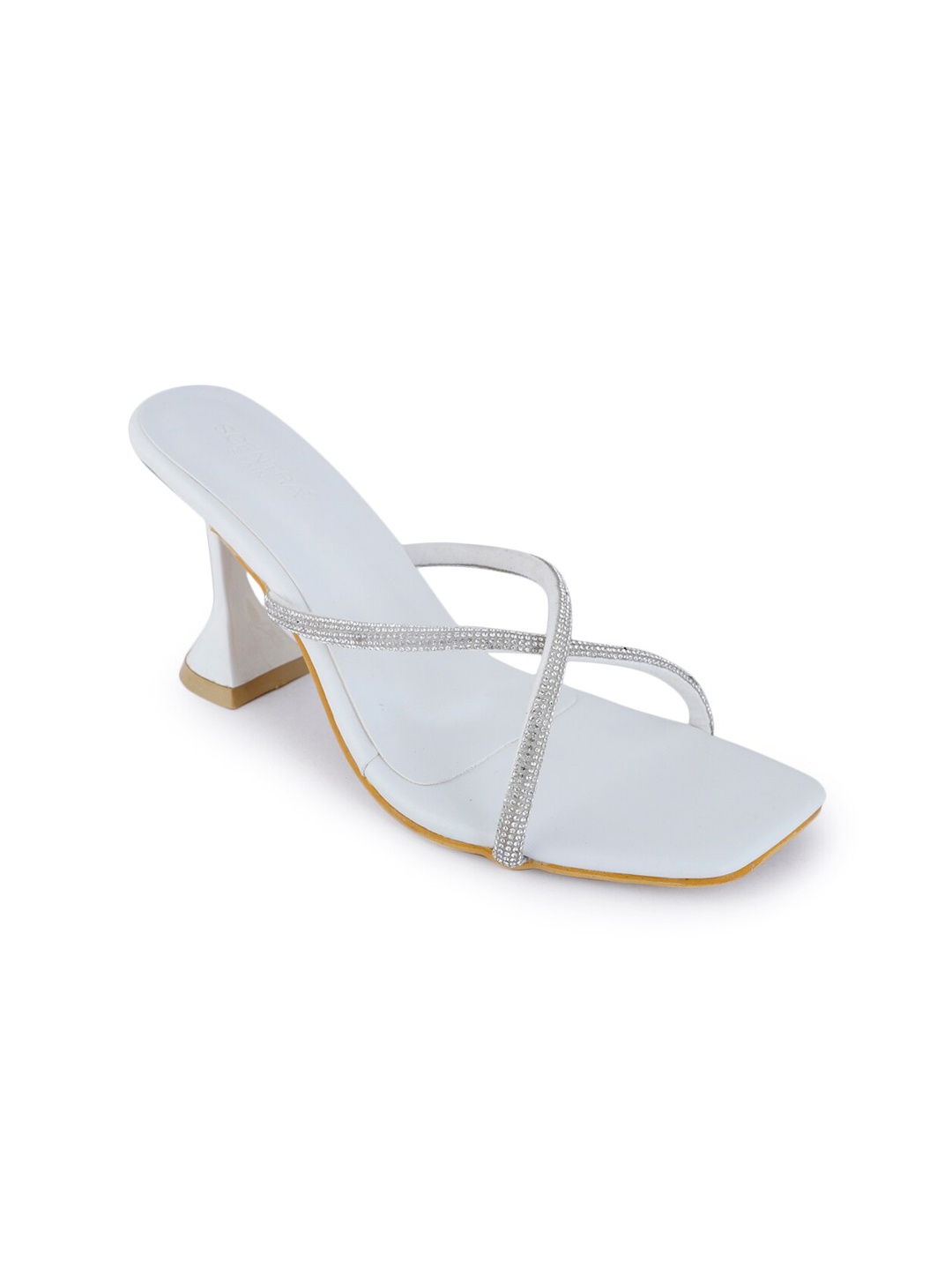 

SCENTRA Women White Block Heels
