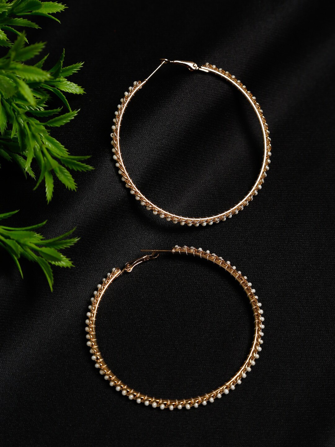 

Madame Women Gold Plated Hoop Earrings