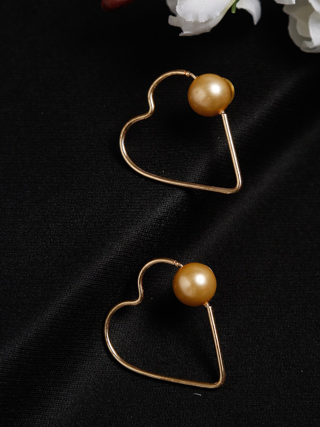 

Madame Gold Plated Contemporary Studs Earrings, Rose gold