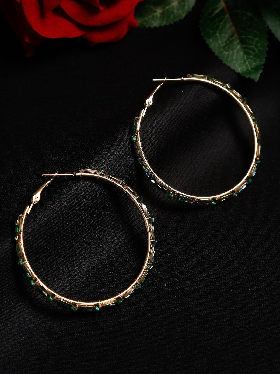 

Madame Rose Gold-Plated Contemporary Hoop Earrings