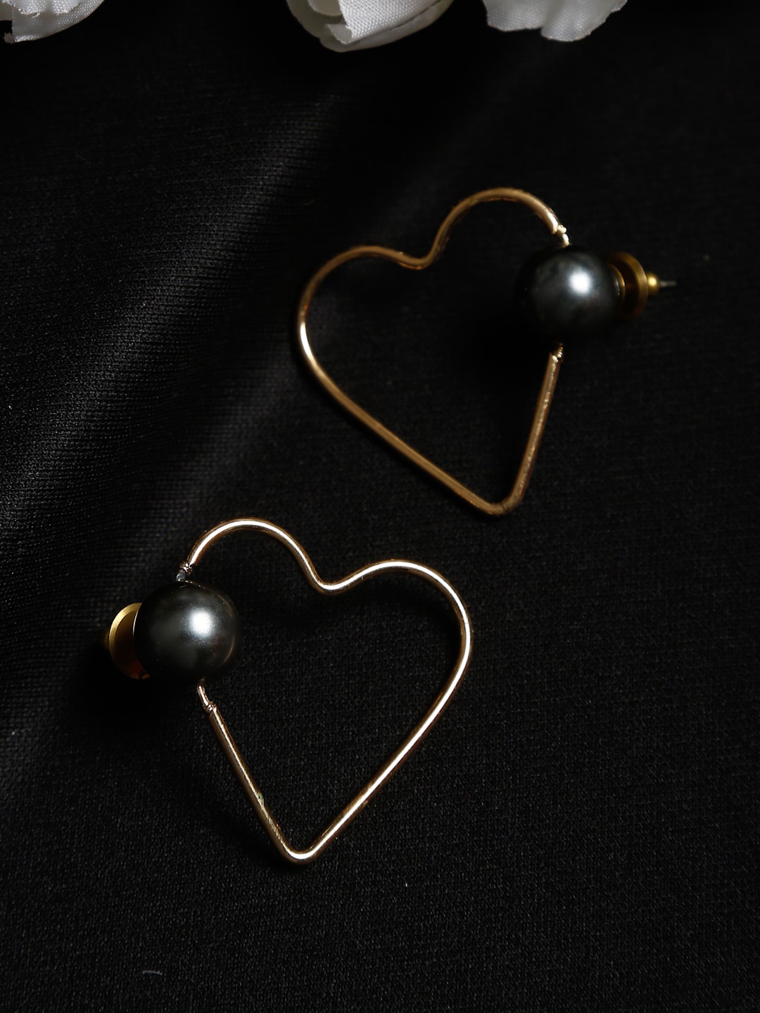 

Madame Rose Gold & Grey Contemporary Drop Earrings