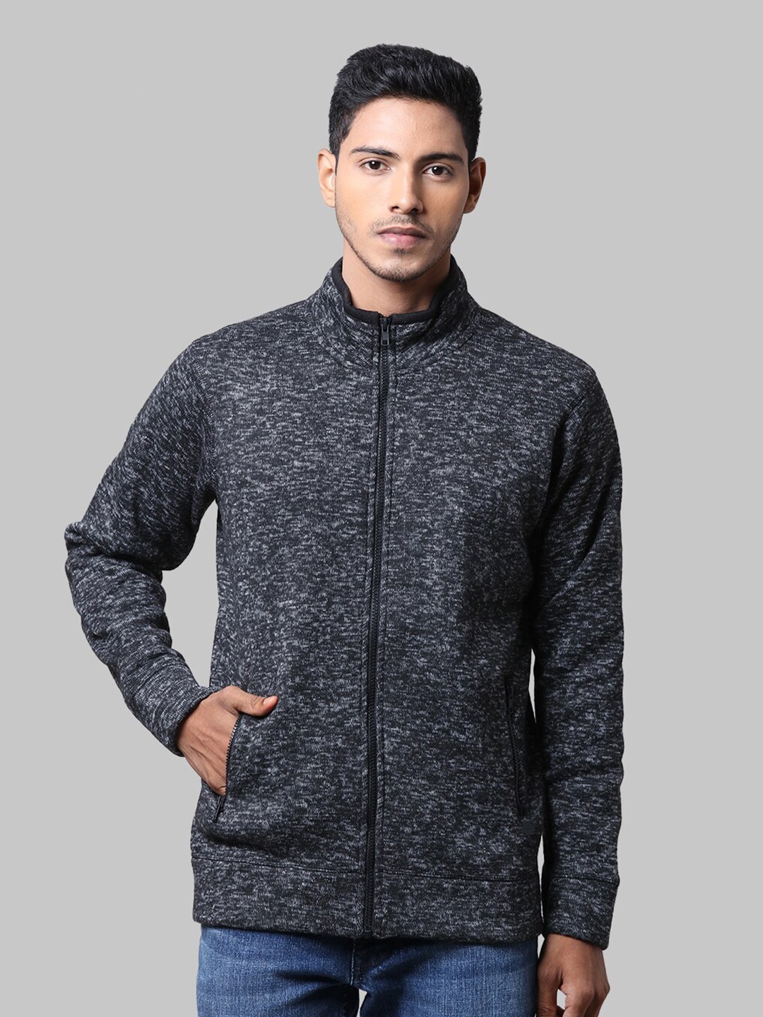 

Parx Men Black Cardigan Sweater