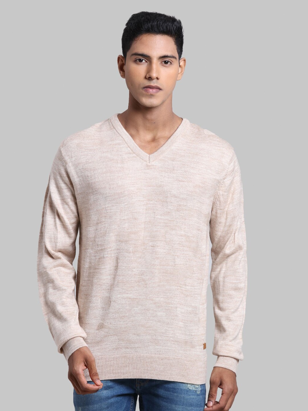 

Parx Men Off White Printed Pullover