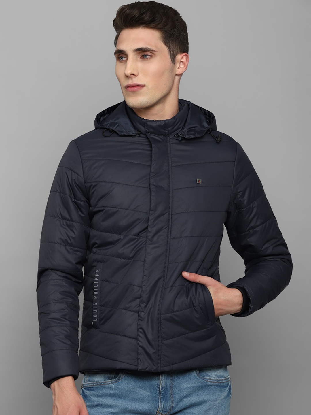 

Louis Philippe Sport Men Navy Blue Puffer Jacket