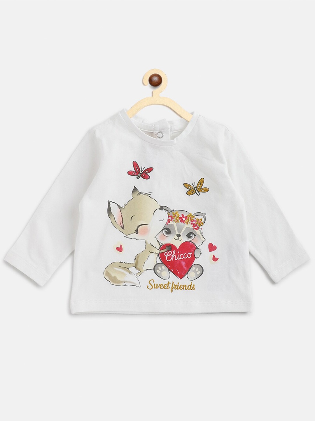 

Chicco Girls White Printed T-shirt