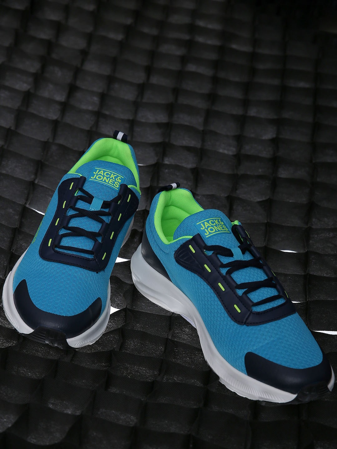 

Jack & Jones Men Blue Solid Sneakers