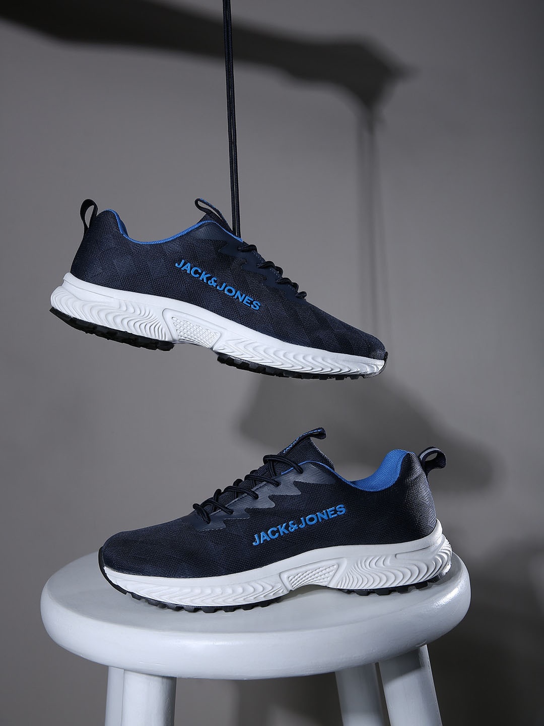 

Jack & Jones Men Blue Perforations Sneakers