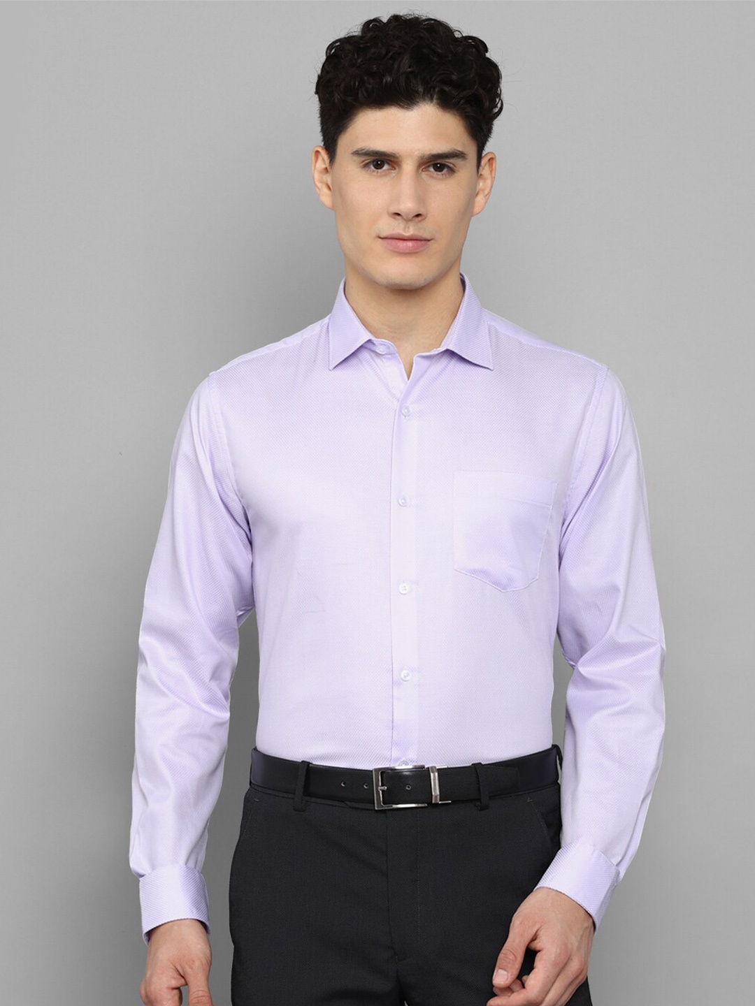 

Allen Solly Men Purple Slim Fit Casual Shirt